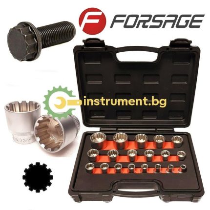 Вложки комплект 12 SPLINE 12-стенни Forsage F-4194-9