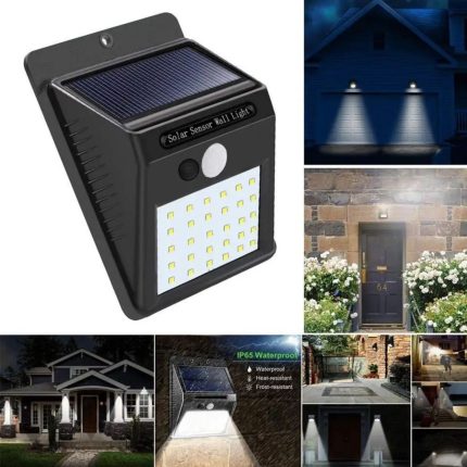 СОЛАРНА LED ЛАМПА СЪС СЕНЗОР ЗА ДВИЖЕНИЕ 40 LED