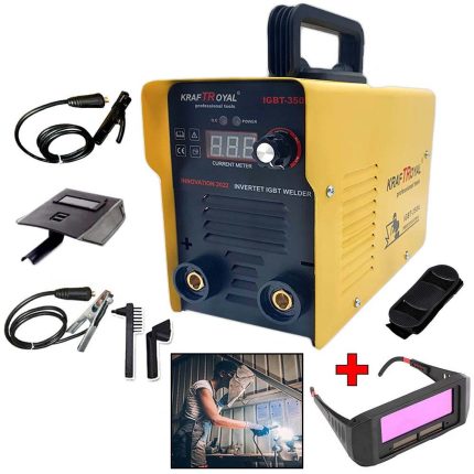 Немски Инверторен Електрожен IGBT 350A KrafT RoyaL + Заваръчни Очила