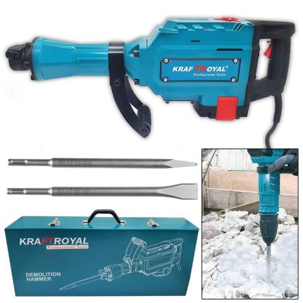 Професионален Електрически Немски Къртач 2400W в метален куфар KrafT Royal