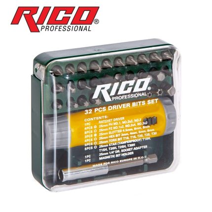 Отвертка с битове 32 части - Rico Professional