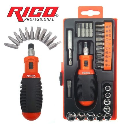 Мултифункционална отвертка 26 части - Тресчотъчна Rico Proffesional