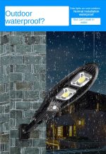 СОЛАРНА LED ЛАМПА 750W СЪС СТОЙКА И ДИСТАНЦИОННО