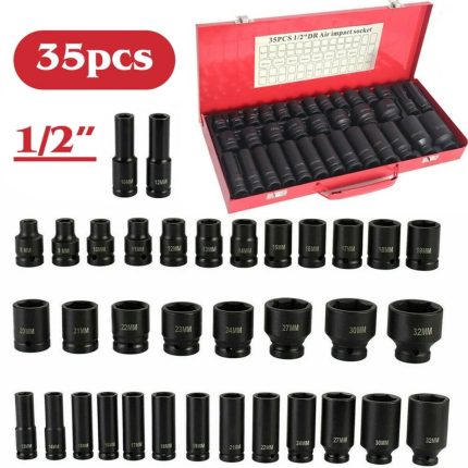 Ударни Вложки 1/2" Stahlmayer 35 Части - стандартни + дълбоки вложки