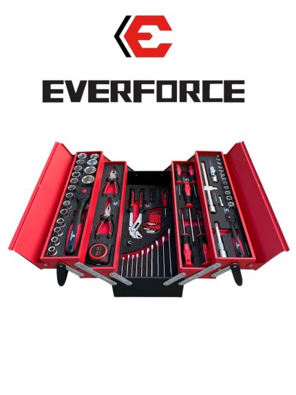 Комплект инструменти в метален куфар 86 части EVERFORCE