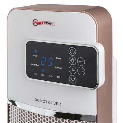 Вентилаторна печка с керамичен нагревател 2000W FORCEKRAFT с дисплей и дистанционно